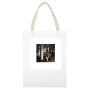 The Beat Whappen Album Cover Distressed Image White Canvas Tote Shopping Bag