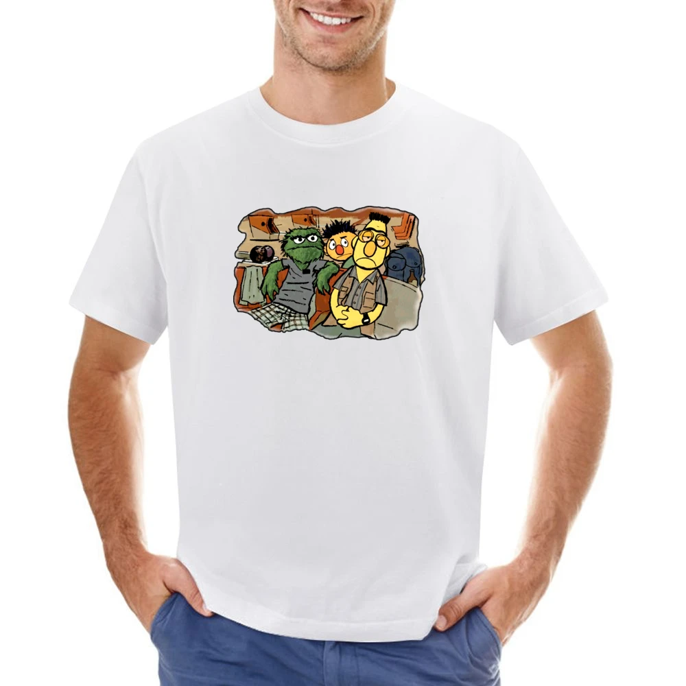 The Big Lebowski Movie Sesame Street Parody Asian Size Men T-Shirt