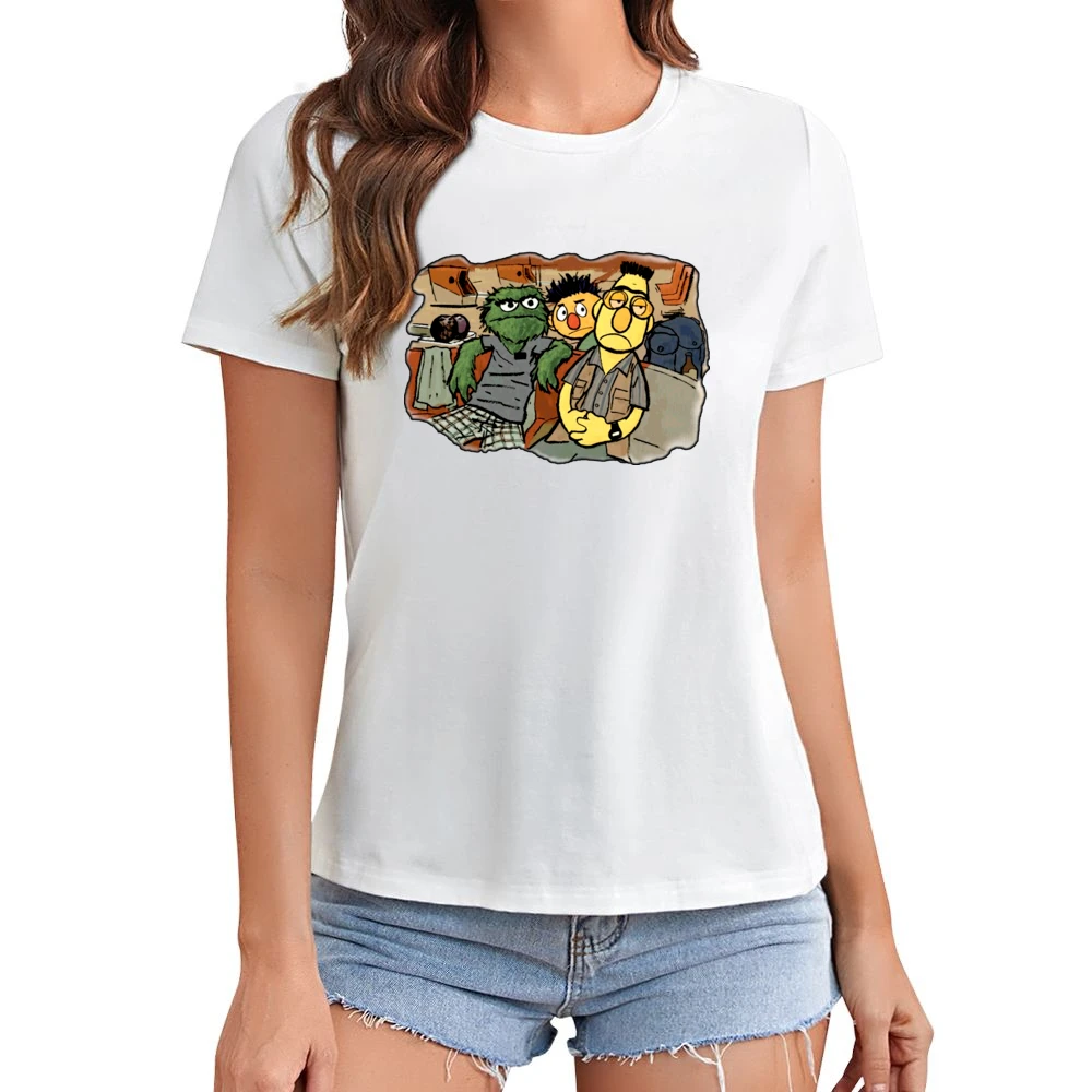 The Big Lebowski Movie Sesame Street Parody Asian Size Women Ladies T-shirt