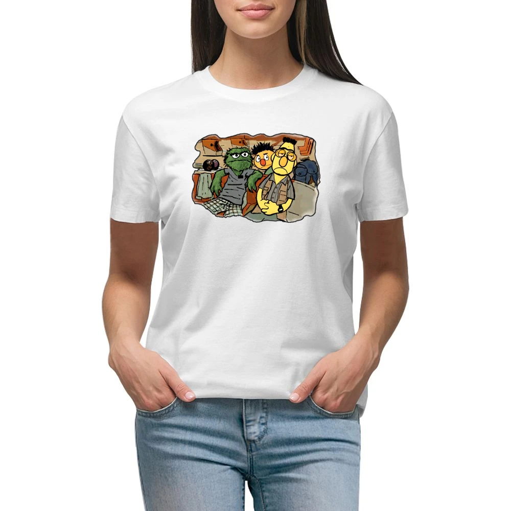 The Big Lebowski Movie Sesame Street Parody Premium Women Ladies T-shirt