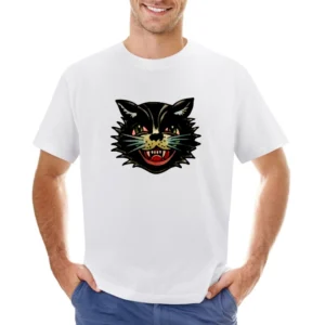 The Black Cat Asian Size Men T-Shirt