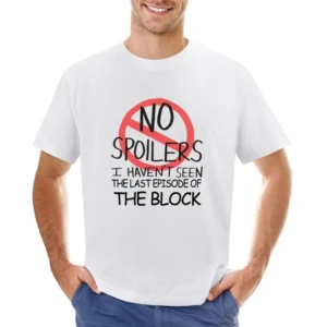 The Block No Spoilers Last Episode Tv Funny Asian Size Men T-Shirt