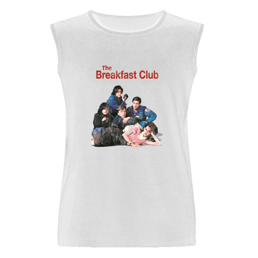The Breakfast Club Cool Fun 80s Vintage Style Distressed Look Graphic Men Sleeveless T-Shirt