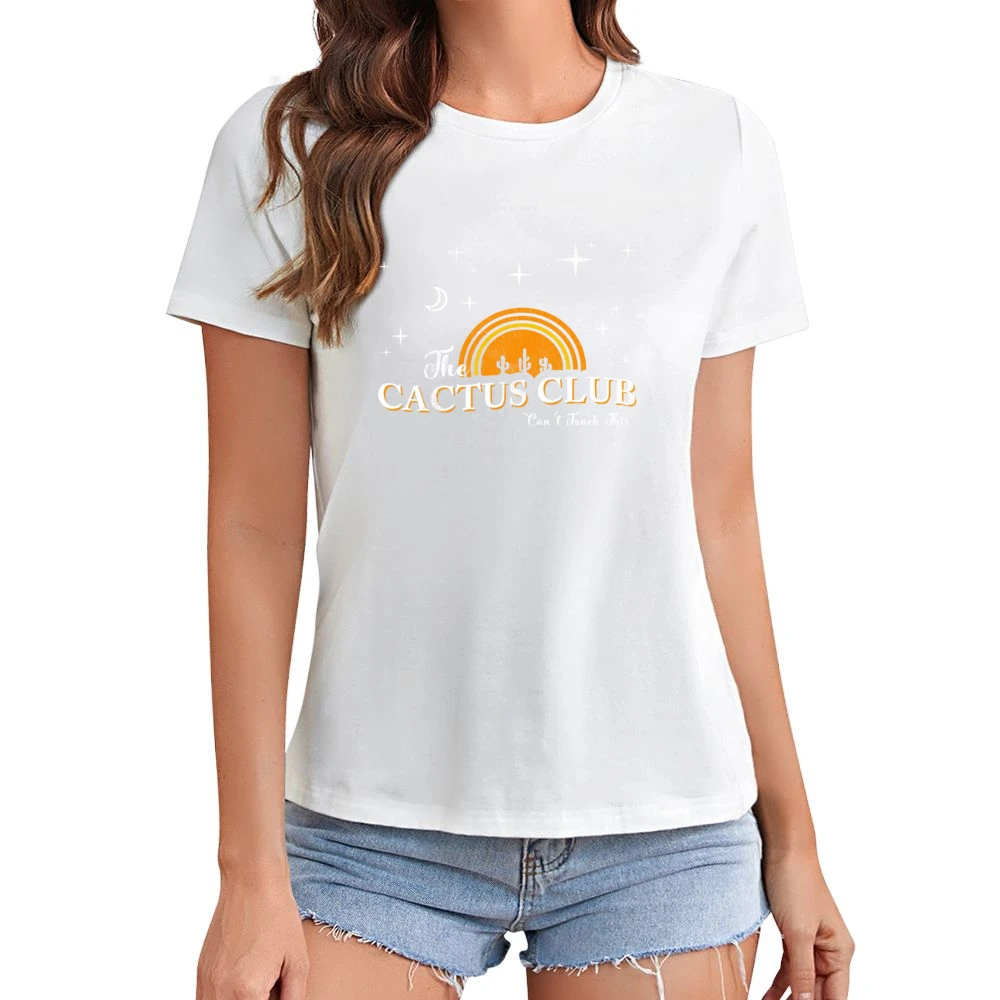 The Cactus Club Cant Touch This Funny Vintage Style Graphic Asian Size Women Ladies T-shirt