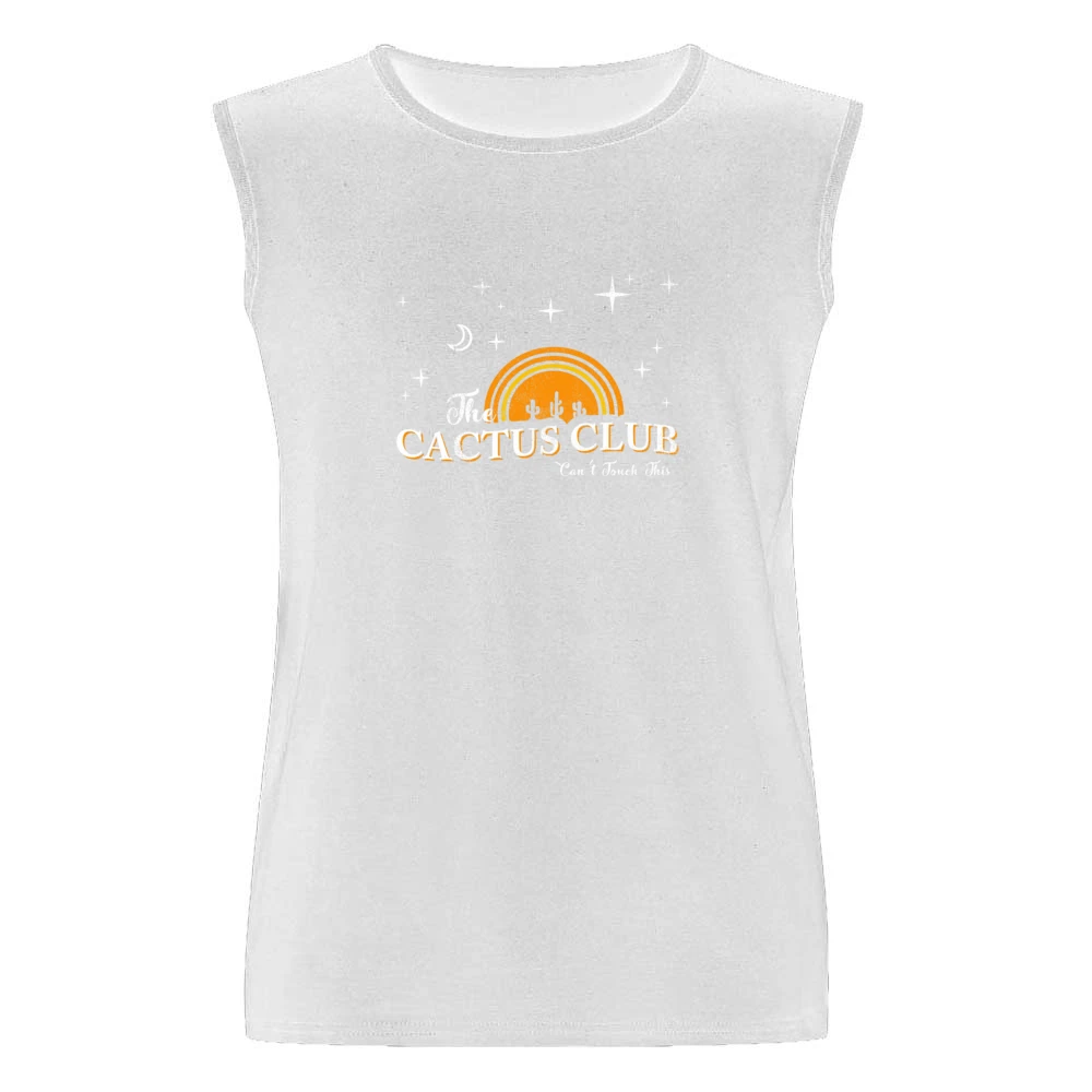 The Cactus Club Cant Touch This Funny Vintage Style Graphic Men Sleeveless T-Shirt