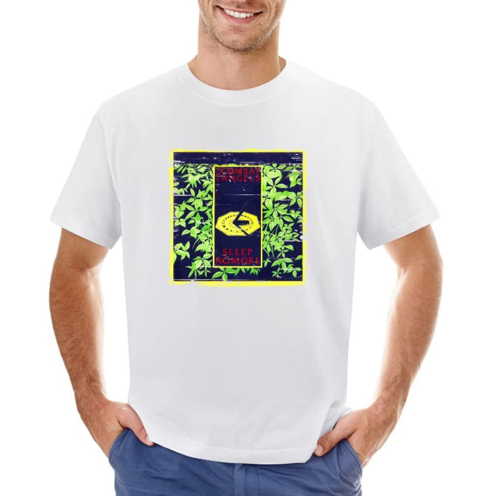 The Comsat Angels Sleep No More Album Cover Distressed Image Asian Size Men T-Shirt