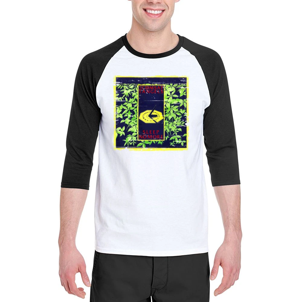 The Comsat Angels Sleep No More Album Cover Distressed Image Men 3/4 Sleeve T-Shirt