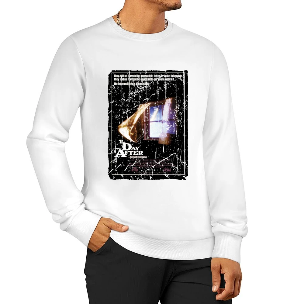 The Day After Movie Poster Retro Aged Look Men Pullover Sweatshirt