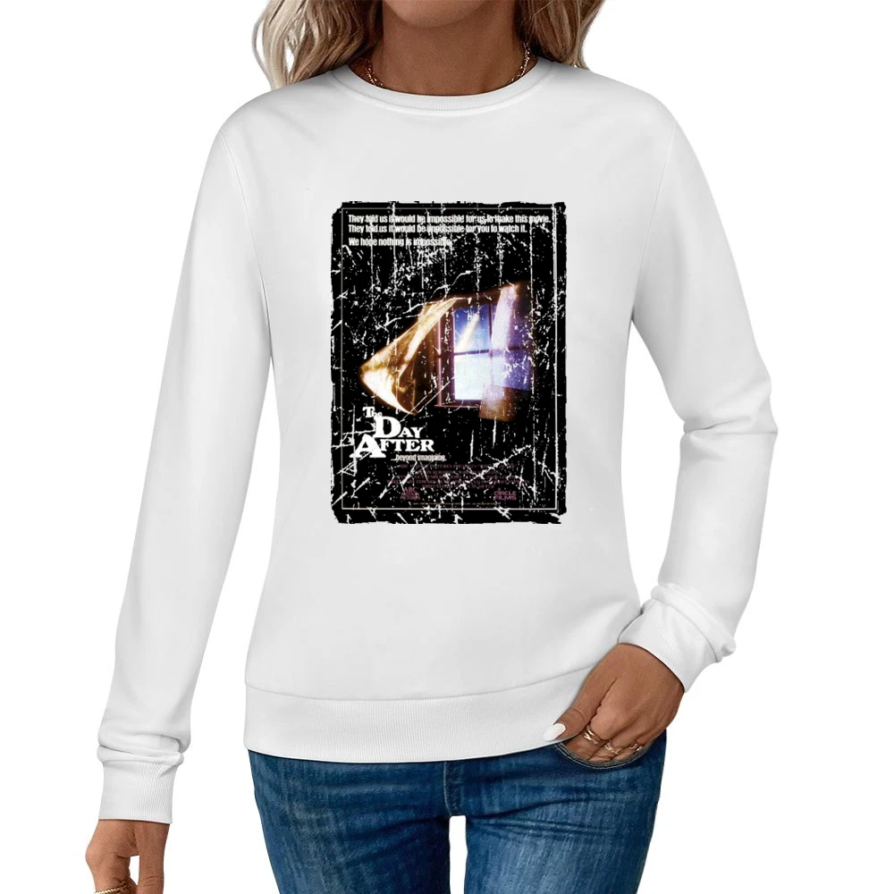 The Day After Movie Poster Retro Aged Look Women Pullover Sweatshirt