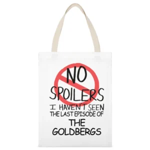 The Goldbergs No Spoilers Last Episode Tv Funny White Canvas Tote Shopping Bag