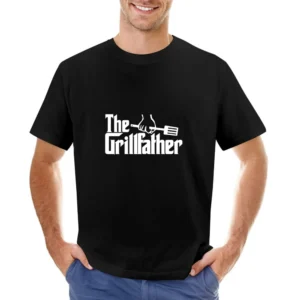 The Grill Father ( Can Add Name) Apron Asian Size Men T-Shirt