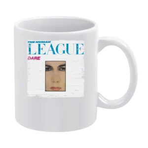 The Human League Dare Album Cover Distressed Image White Mug