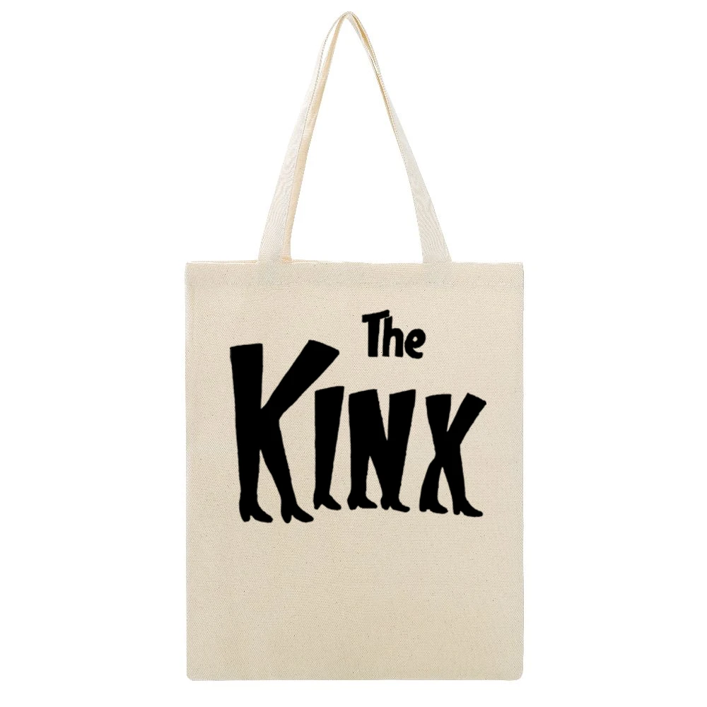 The Kink Beige Canvas Tote Shopping Bag