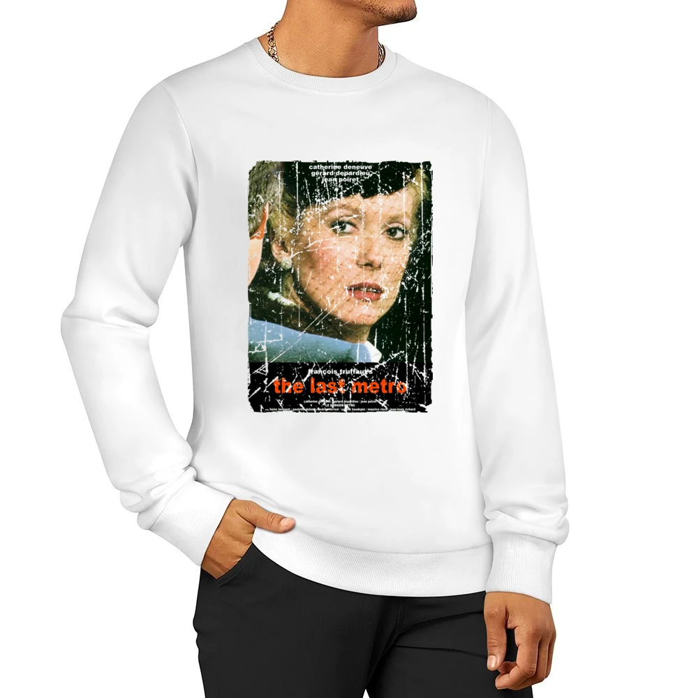 The Last Metro Movie Poster Retro Aged Look Men Pullover Sweatshirt