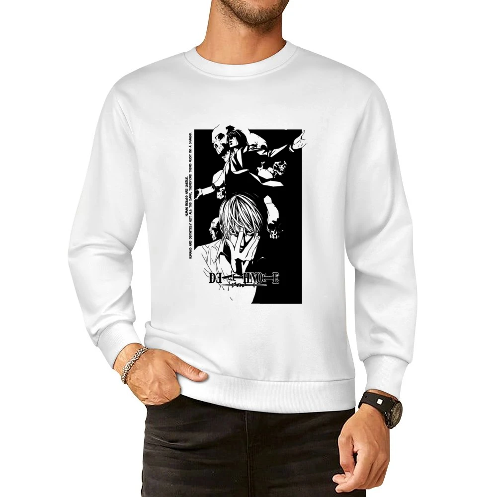 The Night Death Note detective L and Light Yagami European Size Pullover Sweater