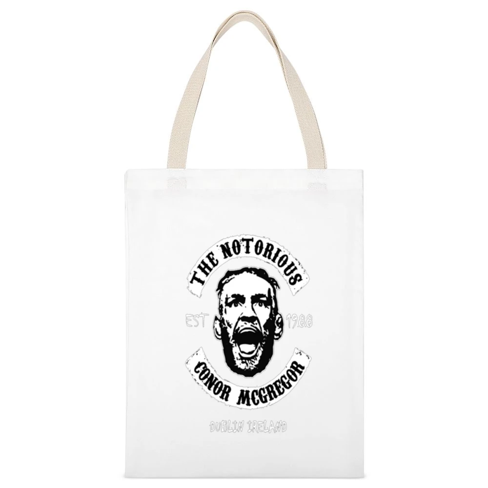 The Notorious Conor Mcgregor Tshirt (all Styles And Colors Available) White Canvas Tote Shopping Bag