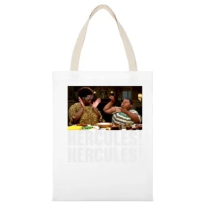 The Nutty Professor Movie Hercules White Canvas Tote Shopping Bag