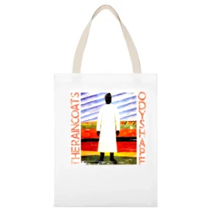 The Raincoats Odyshape Album Cover Distressed Image White Canvas Tote Shopping Bag