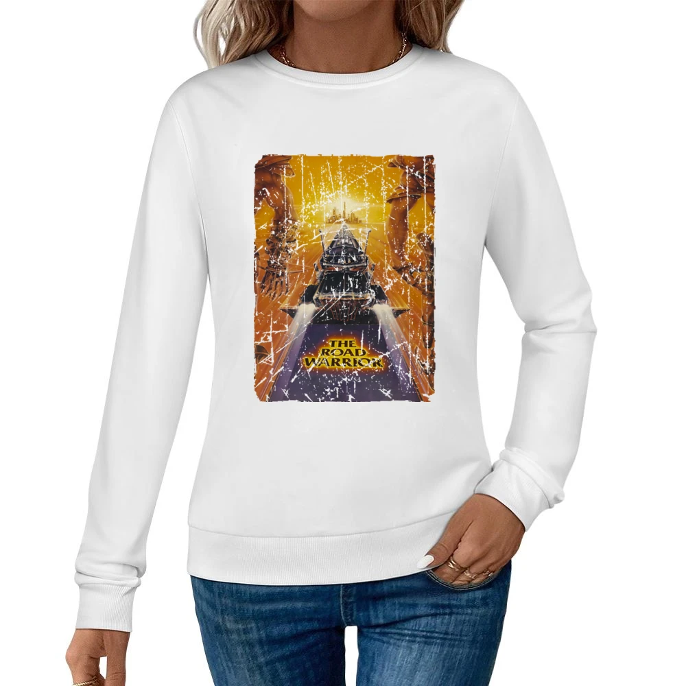 The Road Warrior Movie Poster Retro Aged Look Women Pullover Sweatshirt