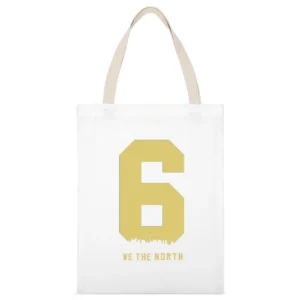 The Six We The North Tank Tanktop White Canvas Tote Shopping Bag