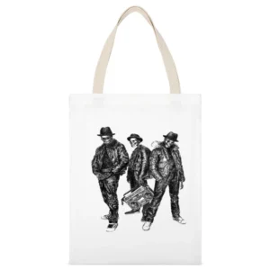 The Skeletons of Hip Hop White Canvas Tote Shopping Bag