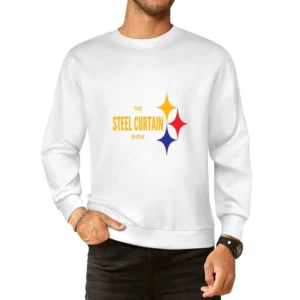 The Steel Curtain Show Pittsburgh Football European Size Pullover Sweater