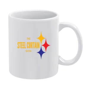 The Steel Curtain Show Pittsburgh Football White Mug