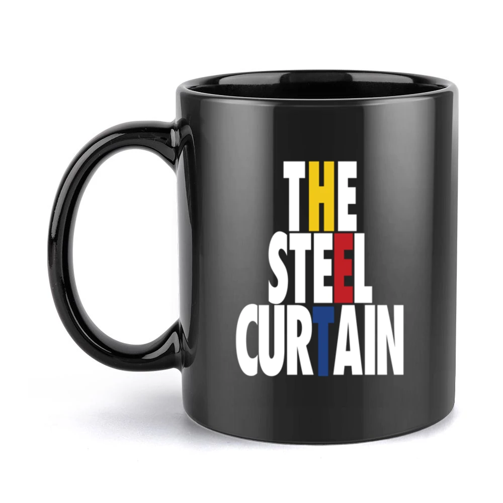 The Steel Curtain Tshirt Black Mug