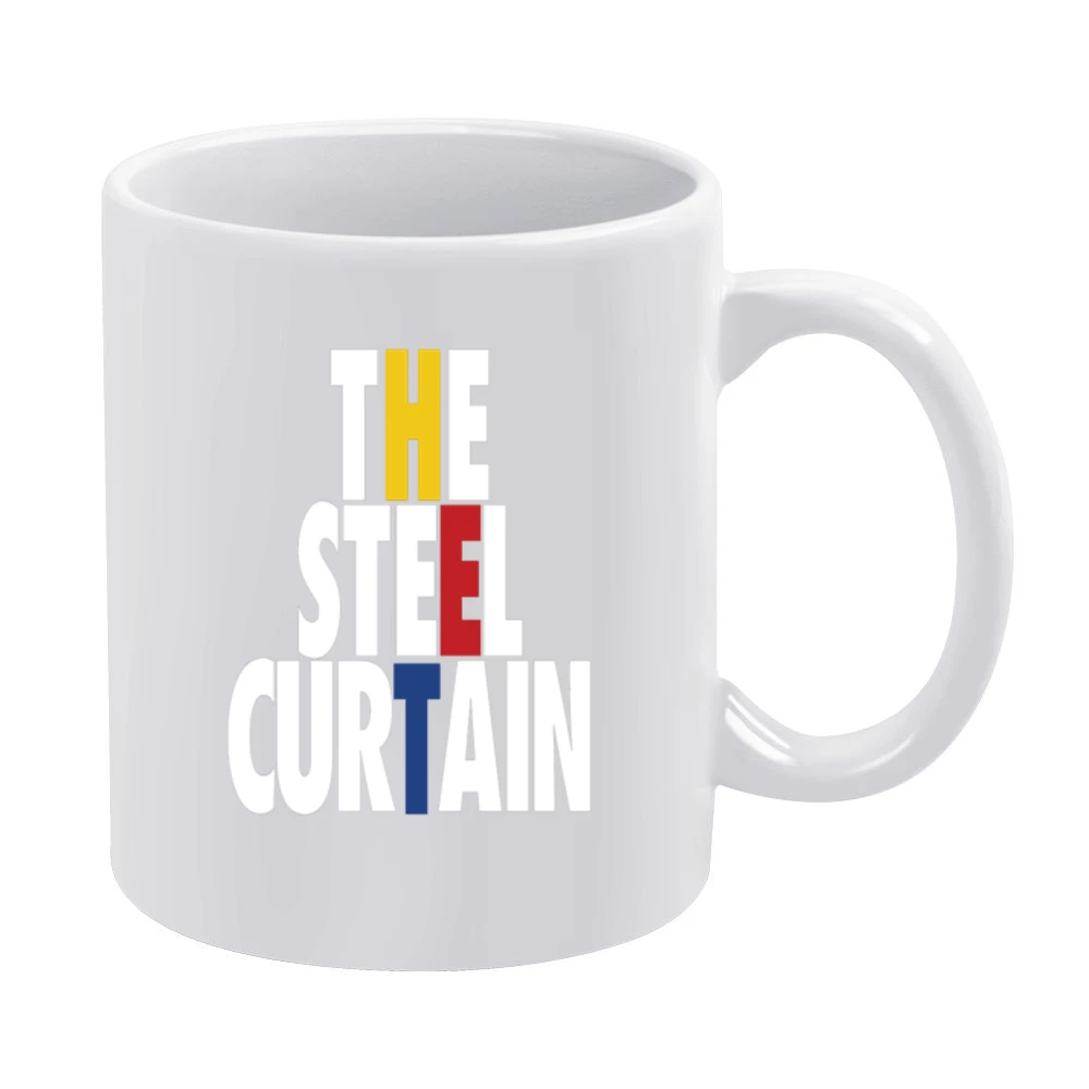 The Steel Curtain Tshirt White Mug