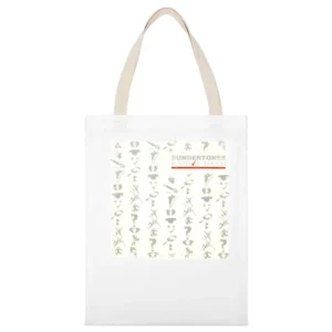 The Undertones Positive Touch Album Cover Distressed Image White Canvas Tote Shopping Bag