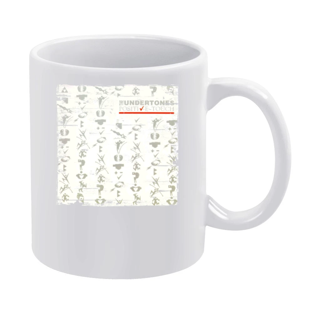 The Undertones Positive Touch Album Cover Distressed Image White Mug