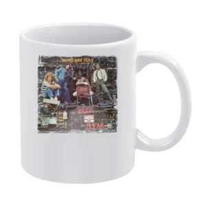 The Who Who Are You Album Cover Distressed Image White Mug