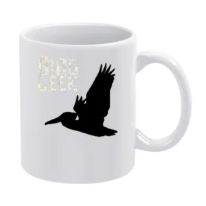 The flying geek bird White Mug