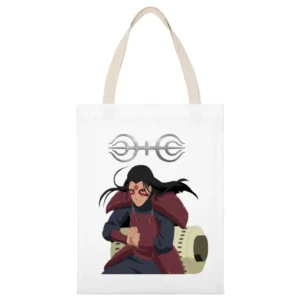 The god of shinobi Hashirama Senju naruto anime manga White Canvas Tote Shopping Bag
