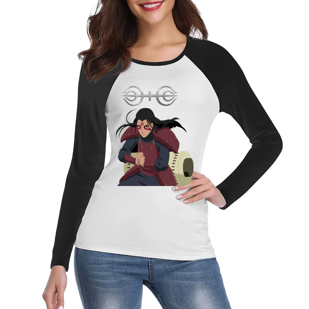 The god of shinobi Hashirama Senju naruto anime manga Women Ladies Long Sleeve T-Shirt