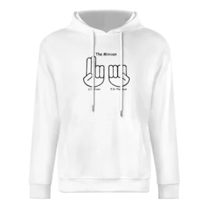 The minivan hand sign two in front five in the back European Size Men Hoodie