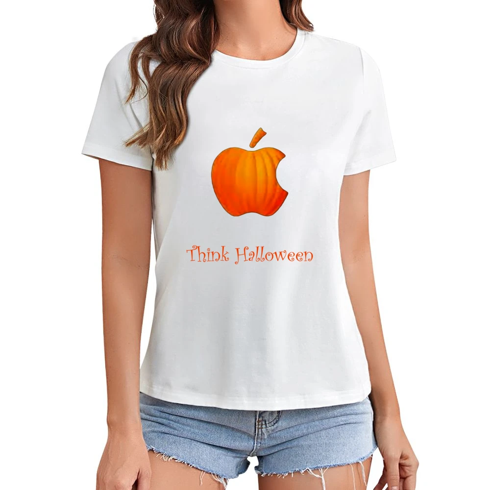 Think Halloween Asian Size Women Ladies T-shirt