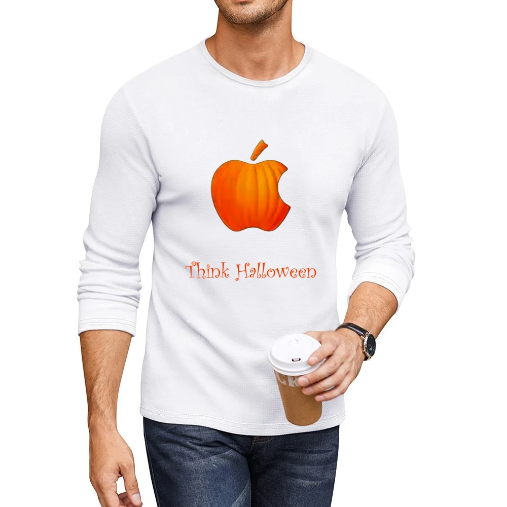 Think Halloween Men CrewNeck Long Sleeve T-Shirt