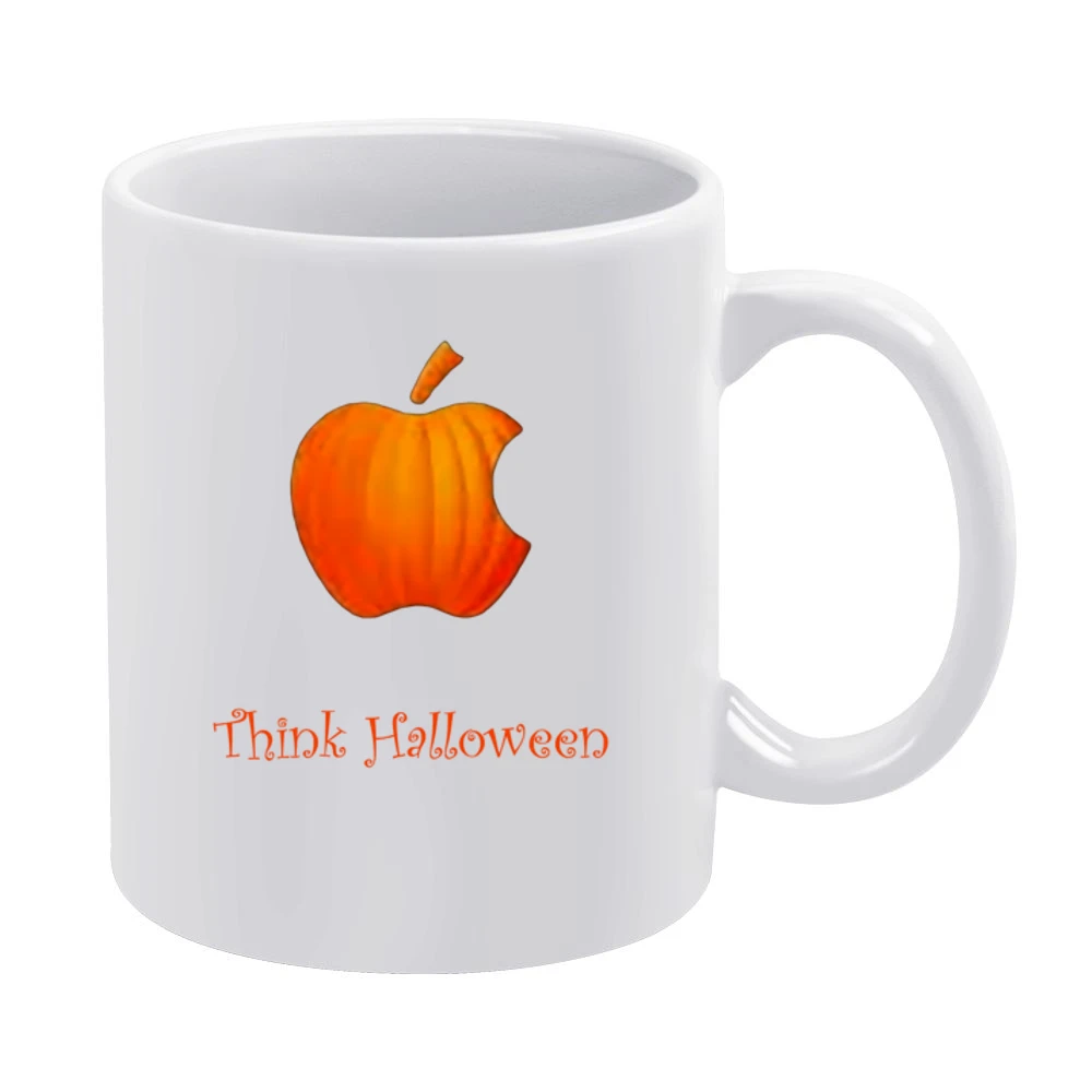 Think Halloween White Mug