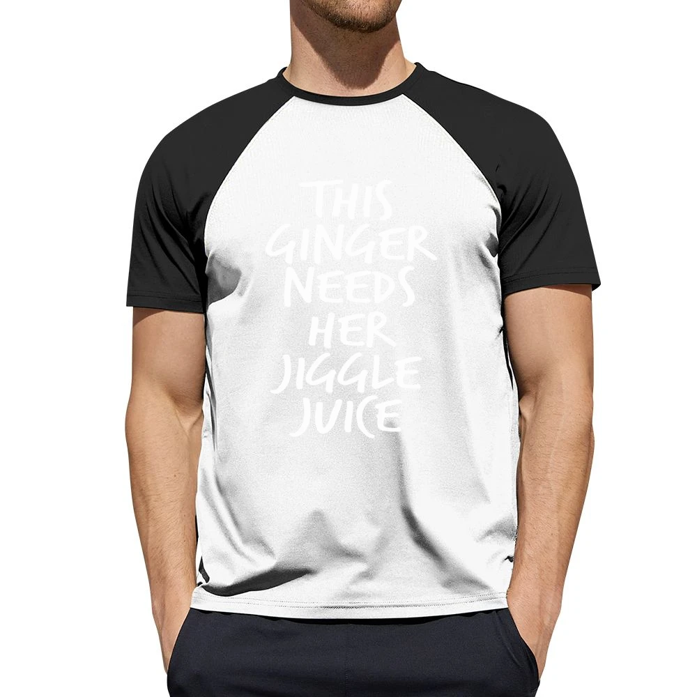 This Ginger Needs Her Jiggle Juice Pitch Perfect Quote Funny Men Short Sleeve T-Shirt