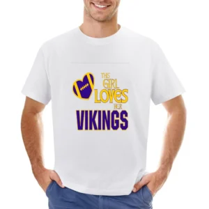 This Girl Loves Her Vikings Tshirt (all Sytles And Colors Available) Asian Size Men T-Shirt
