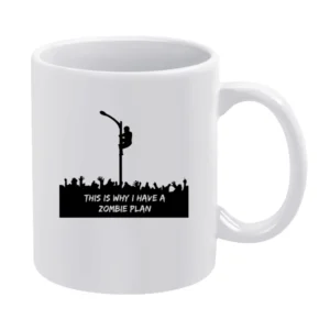 This is why i have a zombie plane White Mug