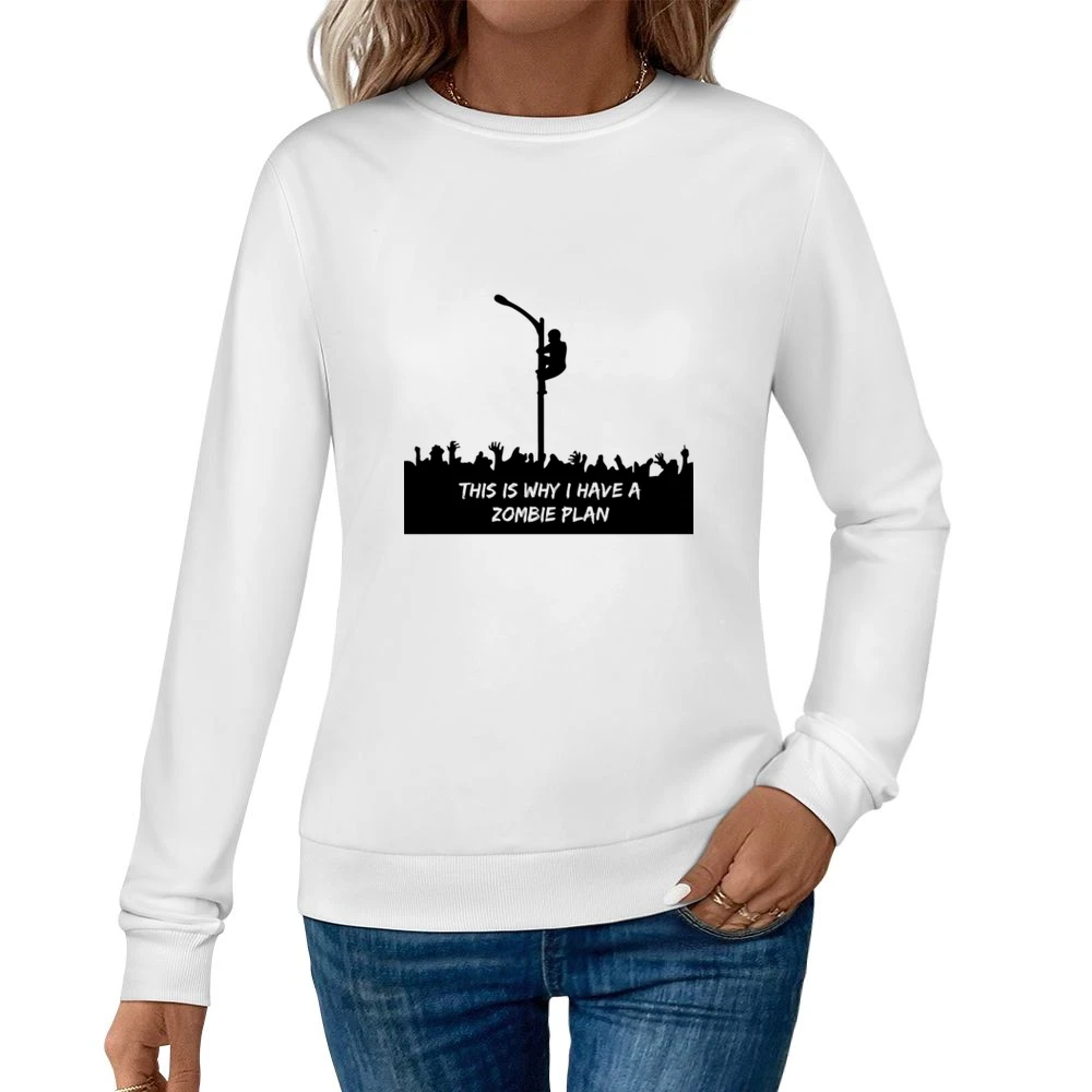 This is why i have a zombie plane Women Pullover Sweatshirt