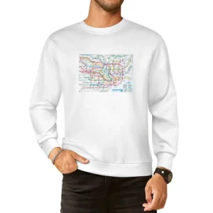 Tokyo Subway Map European Size Pullover Sweater
