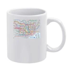 Tokyo Subway Map White Mug