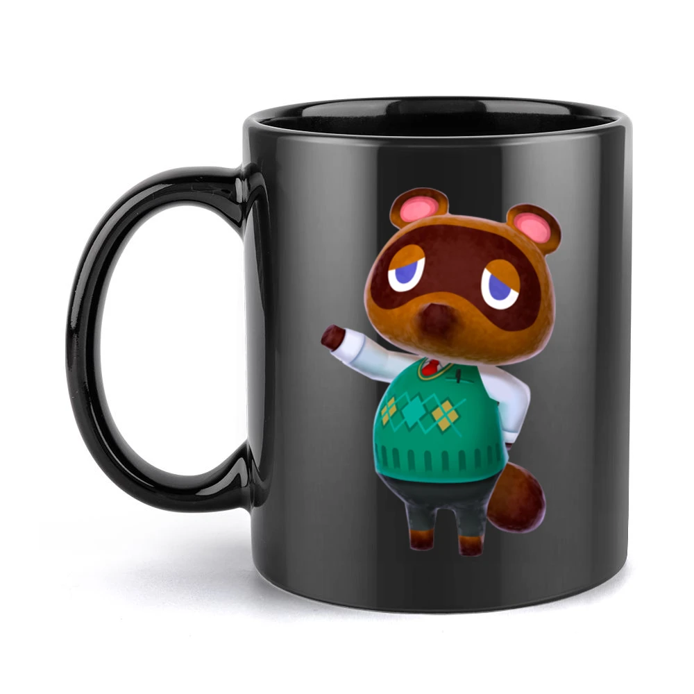 Tom Nook From Animal Crossing Nintendo Character Video Game Black Mug