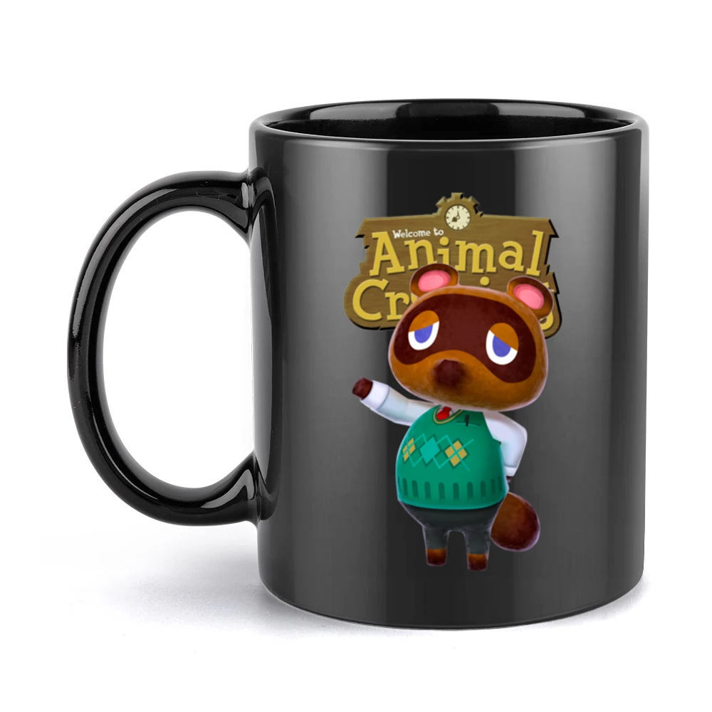 Tom Nook From Animal Crossing Nintendo Video Game Fan Black Mug