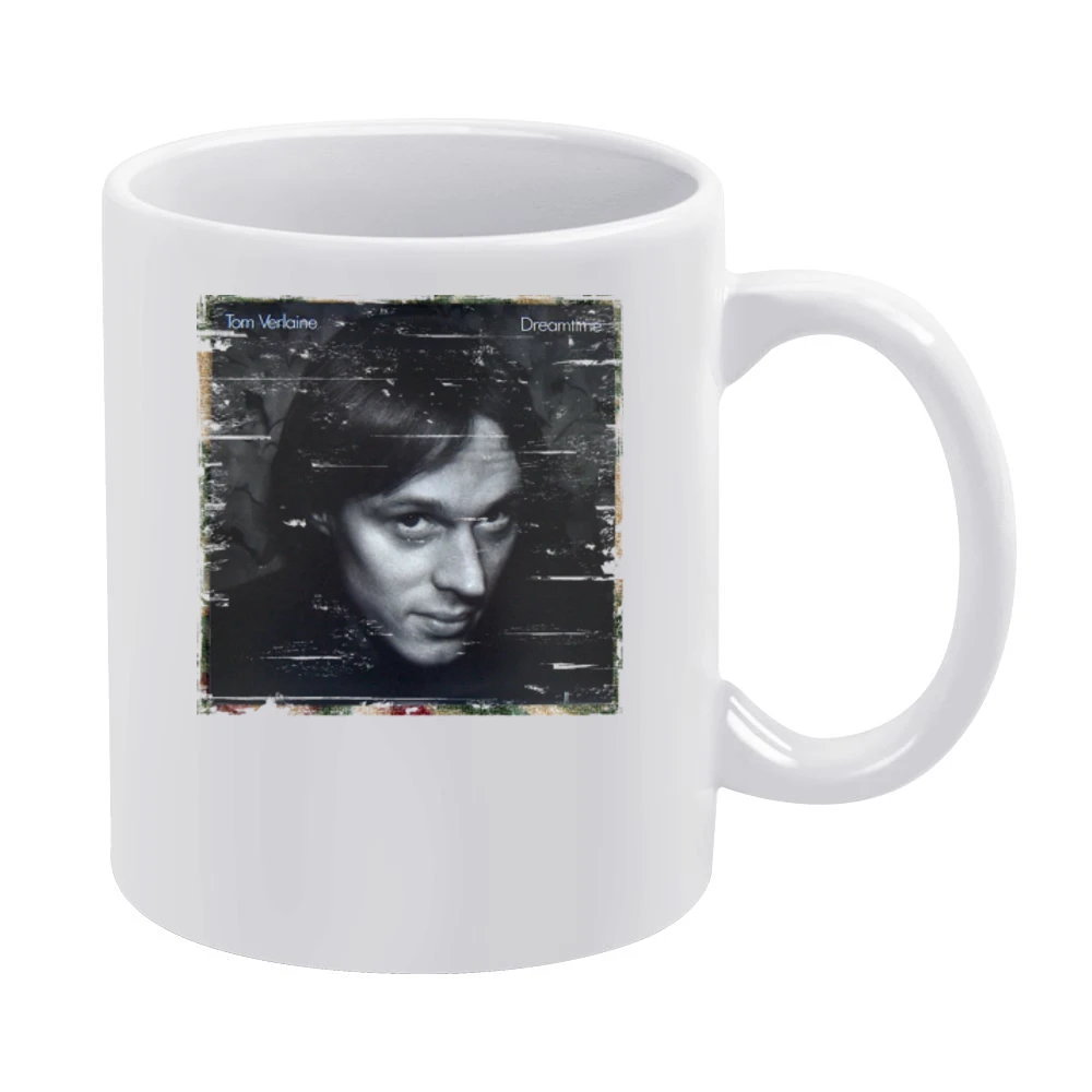 Tom Verlaine Dreamtime Album Cover Distressed Image White Mug