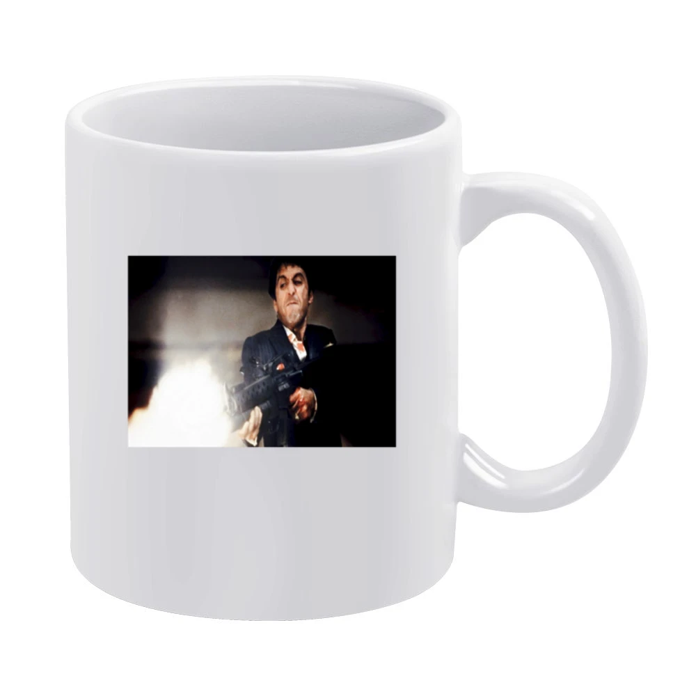 Tony Montana Scarface Tshirt White Mug
