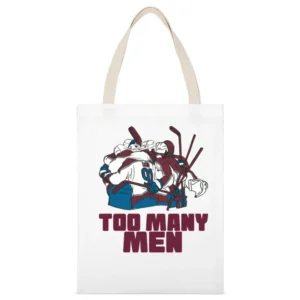 Too Many Men Nazem Kadri Parade White White Canvas Tote Shopping Bag